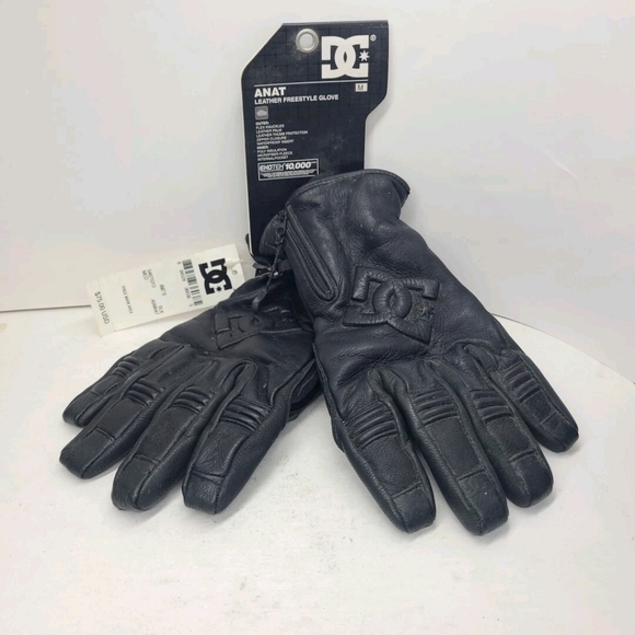 DC Shoes Anat Leather Freestyle Snowboarding Gloves - Picture 1 of 14